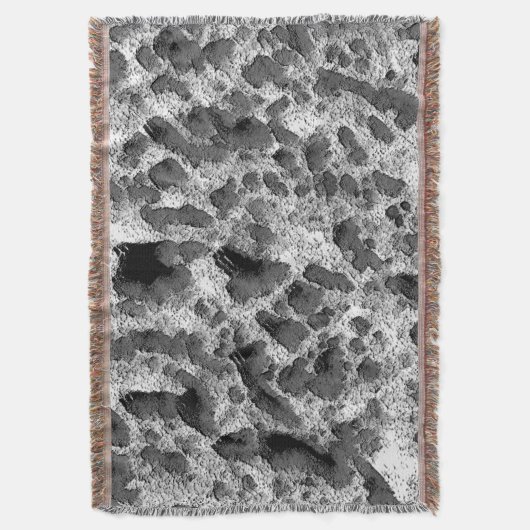 黒白サンゴ スローブランケット (正面縦)