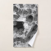 黒白サンゴ バスタオルセット (ハンドタオル)