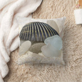 黒白シーガラス – 枕 (ブランケット)