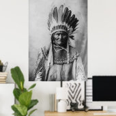 黒白ジェロニモのポスター歴史写真 ポスター (ホームオフィス)