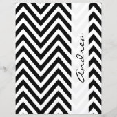 黒白ジグザグパターンお名前 (正面)