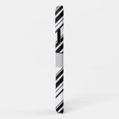 黒白ジグザグパターンお名前 Case-Mate iPhoneケース (裏面/右)