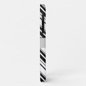 黒白ジグザグパターンお名前 Case-Mate iPhoneケース (裏面/左)