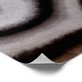 黒白ジャスパー石 ポスター (角)