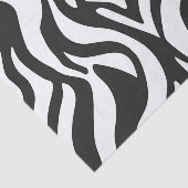 黒白ゼブラストライプ野生動物パターン 薄葉紙 (詳細)