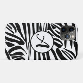 黒白ゼブラプリント Case-Mate iPhoneケース (裏面(横))