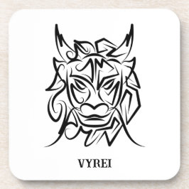 黒白トライバルドラゴン コースター