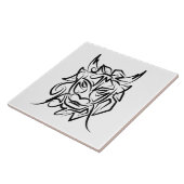 黒白トライバルドラゴン タイル (側面)