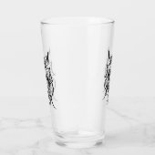 黒白トライバルドラゴン タンブラーグラス (右)