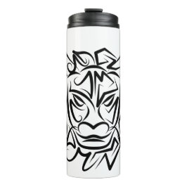 黒白トライバルドラゴン タンブラー
