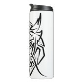 黒白トライバルドラゴン タンブラー (回転右)