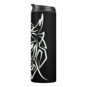 黒白トライバルドラゴン タンブラー (回転右)