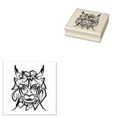 黒白トライバルドラゴン ラバースタンプ (押印)