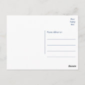 黒白ハバナの子犬はがき ポストカード (裏面)