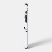 黒白ヒョウ iPhoneケース (左側面)