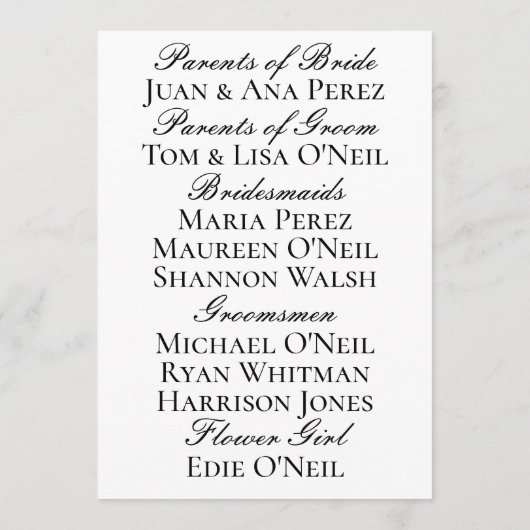 黒白ビクトリアンチェル結婚ブス プログラム (裏面)