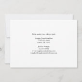 黒白ビル シルエット ビジネス 移動 案内状 (裏面)