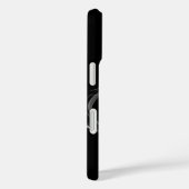黒白フラクタルローズ Case-Mate iPhoneケース (裏面 / 右)