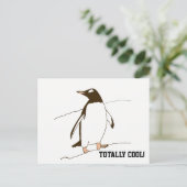 黒白ペンギン ポストカード (スタンド正面)