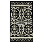 黒白マンダラモチーフby Vision Studio スモールペーパーバッグ (裏面)