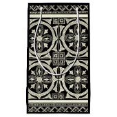 黒白マンダラモチーフby Vision Studio スモールペーパーバッグ (正面)