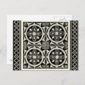 黒白マンダラモチーフby Vision Studio ポストカード (正面/裏面)