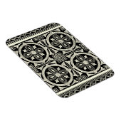 黒白マンダラモチーフby Vision Studio マグネット (右側)