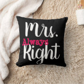 黒白ミセス右妻/ガールフレンド クッション (ブランケット)