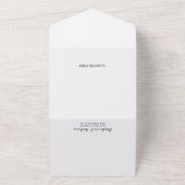 黒白ラスベガス行き先結婚式 オールインワン招待状 (外側)