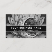 黒白三日月月の月プロフェッショナル 予約カード (正面)