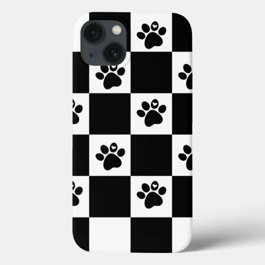 黒白市松模様 Case-Mate iPhoneケース (裏面)