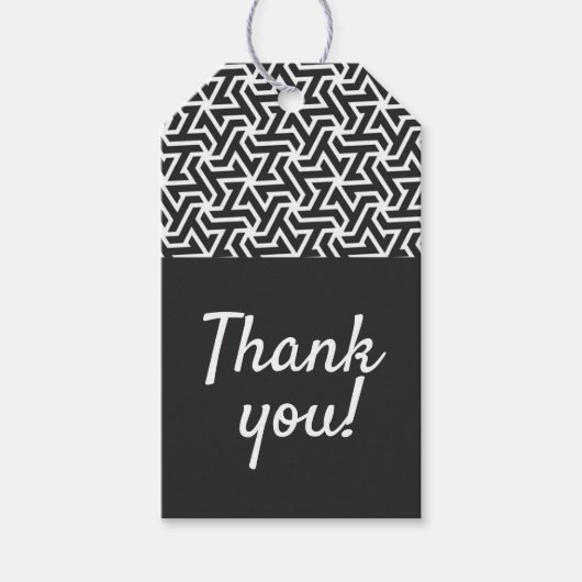 黒白感謝してい君 ギフトタグ (正面)