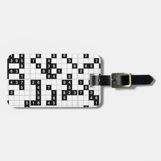 黒白数独 ラゲッジタグ (正面横)