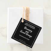 黒白文字石鹸化粧料包装ラベル フェイバータグ (インサイチュ)