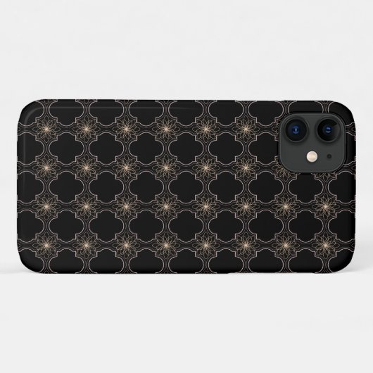 黒白熱［赤熱］光を放つの抽象芸術パターン Case-Mate iPhoneケース (裏面(横))