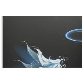 黒白熱［赤熱］光を放つ地に青天使翼 ファブリック (ファットクウォーター)