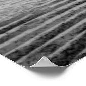 黒白航海の写真 – ビーチシースケープ ポスター (角)