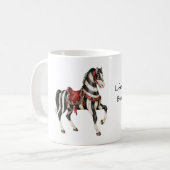 黒白赤馬 コーヒーマグカップ (正面左)