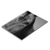 黒白馬の目 アート作品 ノートブック (左側)