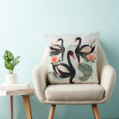 黒白鳥 クッション (椅子)