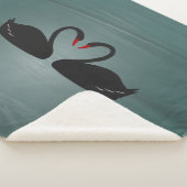 黒白鳥 シェルパブランケット (3/4)