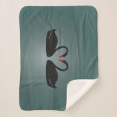 黒白鳥 シェルパブランケット (正面)