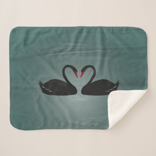 黒白鳥 シェルパブランケット (正面(横))