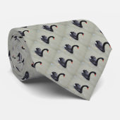 黒白鳥 ネクタイ (ロール)