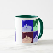 黒白龍毛猫 マグカップ (正面右)