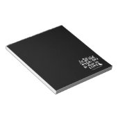 黒白1コリント16:14聖書の聖句アート ノートパッド (アングル)