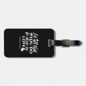 黒白1コリント16:14聖書の聖句アート ラゲッジタグ (裏面横)