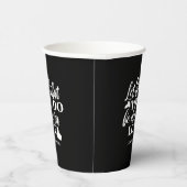 黒白1コリント16:14聖書の聖句アート 紙コップ (右)