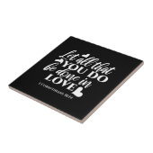 黒白1コリント16:14聖書の聖句 タイル (側面)