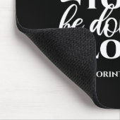 黒白1コリント16:14聖書の聖句 マウスパッド (コーナー)